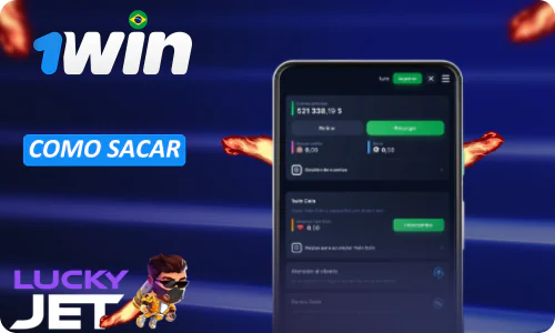 Sacar no 1Win Lucky Jet