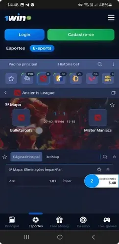 Aplicativo de apostas 1win