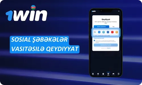 1Win Qeydiyyat Sosial Şəbəkələr vasitəsilə