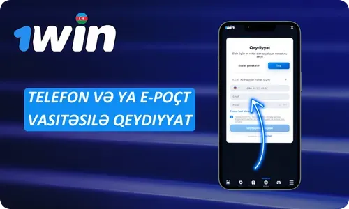 1Win tətbiqində qeydiyyat