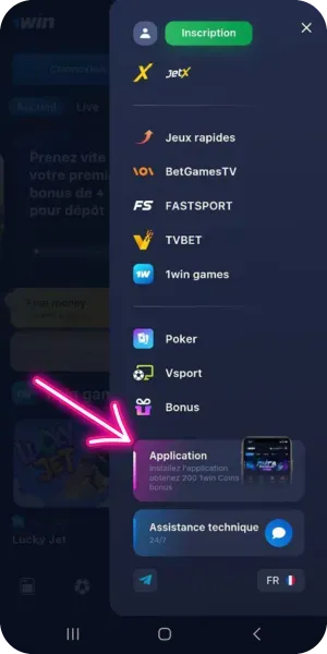 1Win APK télécharger