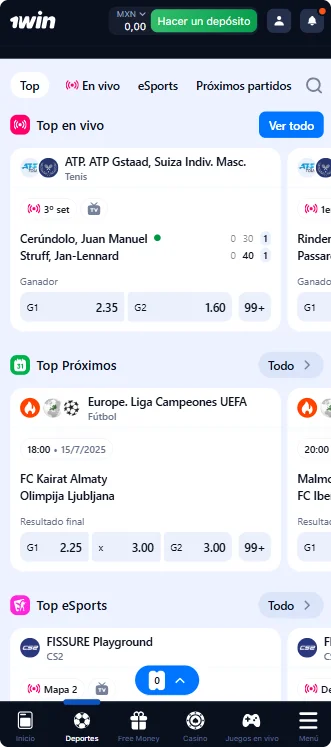 Deportes 1WinAPK
