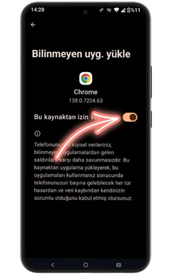 Güvenlik ayarlarını değiştirin