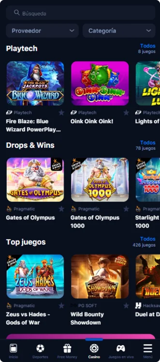 Juegos 1WinAPK
