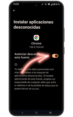 Modificar configuración de seguridad
