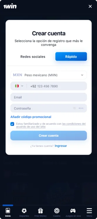 Registro 1WinAPK